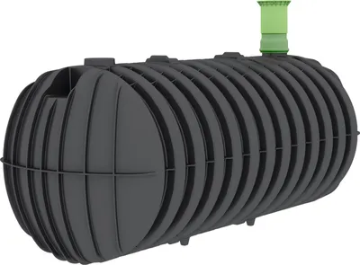 Produktbild von Garantia STABILUS Sammelgrube Regenwasserzisterne 3000 L, 327x124x124 cm (LxBxH), schwarz; 102017