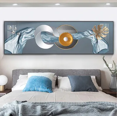 Produktbild von TPFLiving Kunstdruck LW-301 (OHNE RAHMEN) Poster - Leinwand - Wandbild - Hochauflösender Giclée-Druck, langlebig und hochwertig - Abstrakte Linien und Formen -  - Größe: 40x160cm