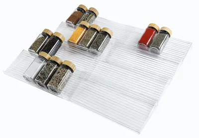 Immagine prodotto di Omgoods - Organizzatore estensibile per cassetti delle spezie, confezione da 8 pezzi