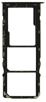 Produktbild von Samsung Galaxy A22 5G (SM-A226B) Sim Karten Halter Tray Fach (Black), Schwarz