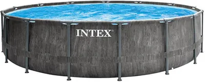 Produktbild von Intex 26742GN Frame Pool Set Prism Greywood 457 x