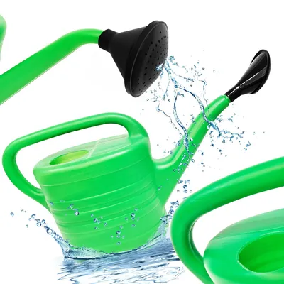 BAUSTER® Gießkanne 10L Gartengießkanne Kunststoff Gieskanne Gießkannen Grün