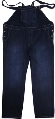 Produktbild von Übergrößen Latz-Jeans mit Dehneinsätzen bequem Blau stonewashed 3XL