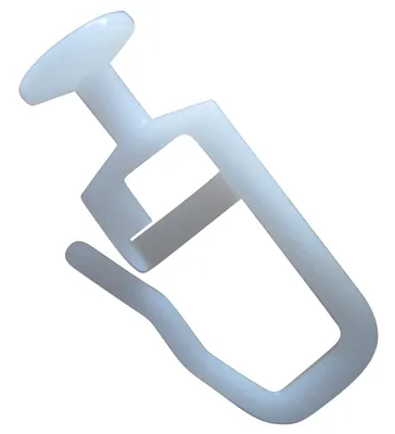 Produktbild von rewagi® 1000 Stück Gardinengleiter Rundkopf 9 mm – Weiß, Innenlauf 6 mm