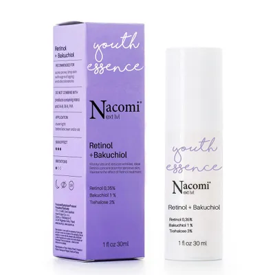 Obrázek produktu pro Next Level Retinol 0.35% + Bakuchiol 1% Sérum pro Obličej, Intenzivní Regenerace pleti, 30 ml