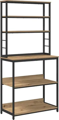Produktbild von vidaXL Küchenregal Artisan-Eiche 80 x 40 x 168 cm Holzwerkstoff