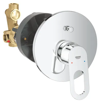 Produktbild von Grohe BauLoop - Badewanne Einhebelmischer - Unterputz, verchromt 29081000
