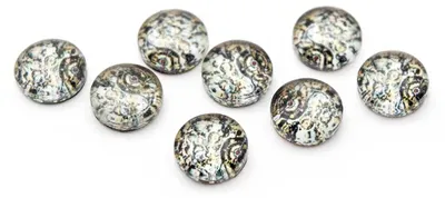 Produktbild von Vintageparts Motivcabochon Steinoptik 8 mm, 8 Stück