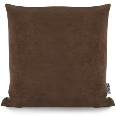 Produktbild von Herlag Dekokissen FEEL 50x50 cm mit Füllung – Zierkissen mit Strukturgewebe, Couchkissen, Wohnzimmerkissen, Bezug waschbar bis 40 °C, Braun