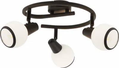 Produktbild von Deckenleuchte Loris, schwarz, 3xE14, 40W, Metall, Abmessungen: 14x25x25 cm, IP20, Marke: Reality