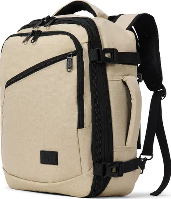 Produktbild von TRVLMORE Reisetasche - 25L Rucksack - Klein - Handgepäck - Underseater - Spritzwassergeschützt - Reiserucksack - Damen und Herren - Beige