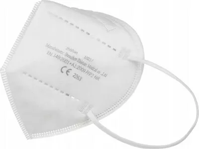Produktbild von FFP2 Schutzmaske M15842 Universal, Weiß, 5-lagig Filtervlies, mit Ausatemventil und Metallclip, EN 149