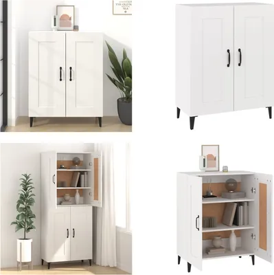 Produktbild von vidaXL Sideboard Weiß 69,5x34x90 cm Holzwerkstoff - Sideboard - Sideboards - Schrank - Lagerschrank