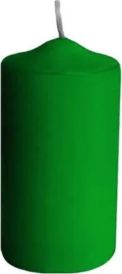 Produktbild von 8x Stumpenkerzen Ø 40 x 80 mm 10 Stunden Brenndauer dunkelgrün