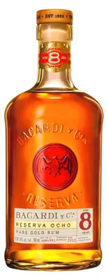 Immagine prodotto di Bacardi 8 Años RESERVA OCHO Rare Gold Rum 40% Vol. 0,7l