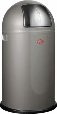 Image de WESCO Collecteur de déchets 175831-13 PUSHBOY en GRAPHIT de 50 litres avec couvercle rabattable / Poubelle / Poubelle