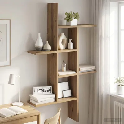 Produktbild von Maison Exclusive - Wandregal Artisan-Eiche 61 x 15 x 102 cm Holzwerkstoff