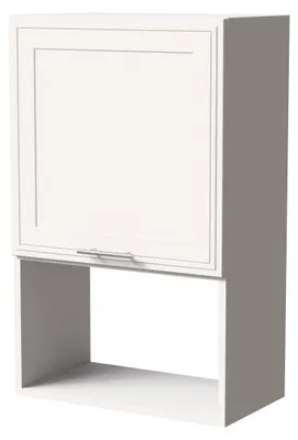Produktbild von Mikrowellenumbauschrank SALO 60x96cm Farbe matt wählbar (SL-W4MK/60) weiß matt weiß