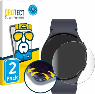 Produktbild von 2x BROTECT Fullscreen Schutzfolie für Samsung Galaxy Watch 6 (40 mm) Displayschutz Folie Fullcover Klar Transparent
