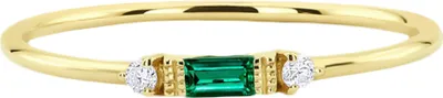 Produktbild von Frauen-Fingerring mit eingelegtem Zirkonia, Hochzeit, Verlobung, Schmuck, Geschenk-Grün,US 10