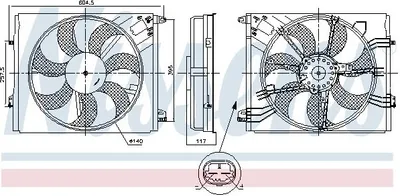 Produktbild von NISSENS 850050 Kühlerlüfter