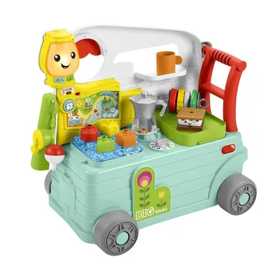 Produktbild von Mattel Fisher-Price Camper 3-in-1 Camper mit Licht und Sound - Erste Schritte Lern Spielzeug - italienisch