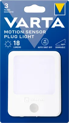 Image de VARTA 18624101401 Lumière d'orientation VARTA "Motion Sensor Plug Light", blanc