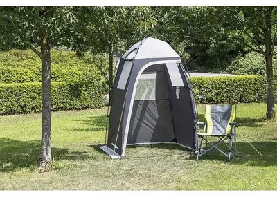 Produktbild von BRUNNER Duschzelt Cabina II NG Kabinenzelt 140x140x205 cm 100% Polyester Grau