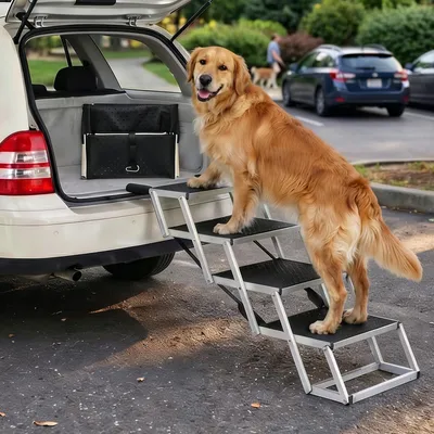 Image de Escalier pliable pour chien, avec plusieurs marches