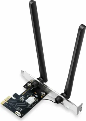 Produktbild von Mercusys AXE5400 Wi-Fi 6E Bluetooth 5.3 PCIe Adapter, Eingebaut, Verkabelt & Kabellos, PCI Express, WLAN / Bluetooth, 5400 Mbit/s, Schwarz