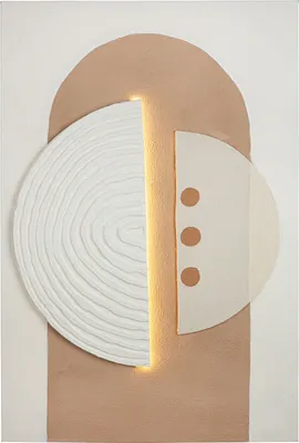 Immagine prodotto di Gilde Bild (LED), rechteckig, Carve, Leinwand, creme, weiß, VE 1 Höhe: 90.00 cm Breite: 60.00 cm Tiefe: 5.00cm 71981