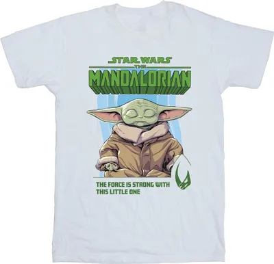 Produktbild von Star Wars - "The Mandalorian The Force Is Strong" T-Shirt für Herren BI47267 (M) (Weiß)