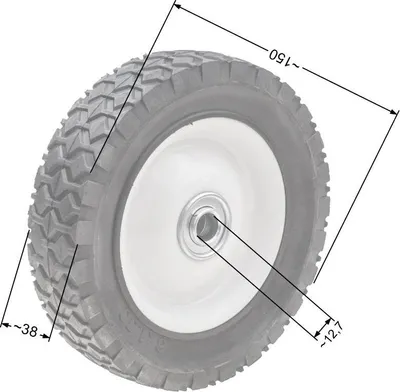 Zdjęcie produktu dla Koło jezdne kosiarki z łożyskiem 150mm 608HIB