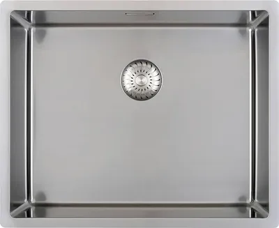 Produktbild von Solido 3D-Spüle CAPP40R10 Edelstahl Spülbecken - Integral-Siebkorbüberlaufventil - 440x440mm
