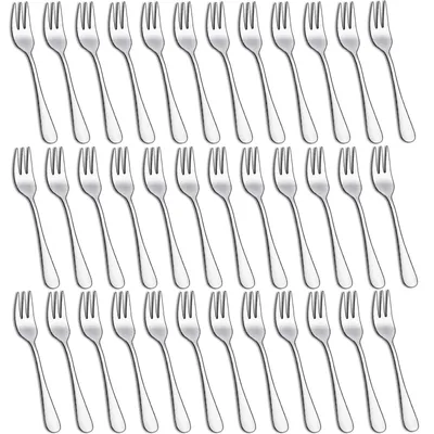 Productafbeelding van 36 Stuks Taartvorken, Roestvrijstalen Taartvorken Set, 14 cm