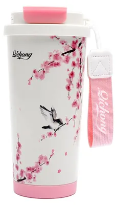 Thermobecher 530 ml, doppelwandig, auslaufsicher, Rosé