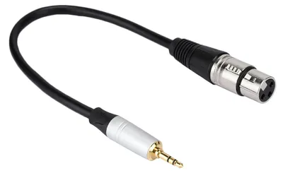 Image de Câble 3,5 mm vers XLR, robuste, idéal pour les mélangeurs et les guitares électriques