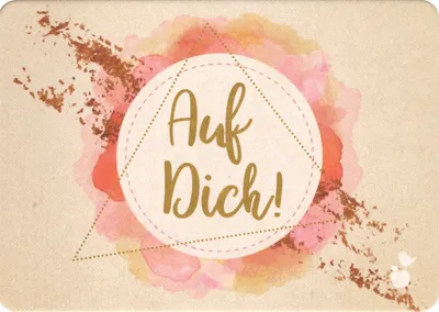 Produktbild von Papp-Postkarte "Auf Dich!"