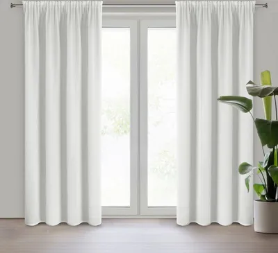 Produktbild von Gardine ROSSI weiß 135x270 cm Kräuselband