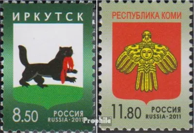 Produktbild von Briefmarken Russland 2011 Mi 1718-1719 (kompl.Ausg.) postfrisch Wappen