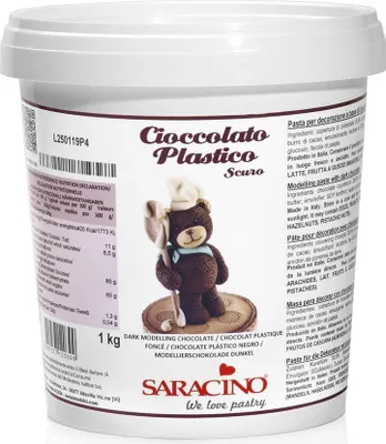 Obrázek produktu pro Saracino modelovací čokoláda hořká 1kg