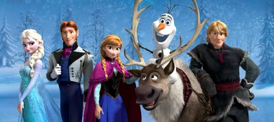 Produktbild von Disney Poster Die Eiskönigin Blau und Lila - 600903 - 202 x 90 cm