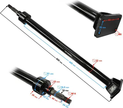 Produktbild von Lenksäule für Hisun Tactic 550 (P208001621101000)