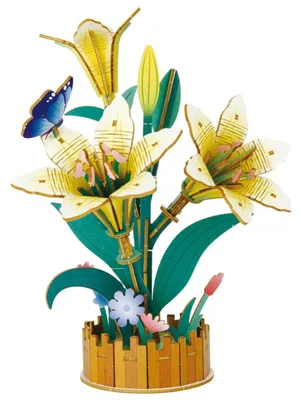 Image de 2Kids Toys : Puzzle en bois 3D, modèle "Lilie"