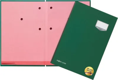 Produktbild von Pagna Unterschriftsmappe DE LUXE Stoffeinband 20 Fächer grün