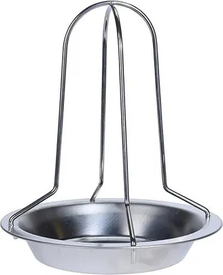 Produktbild von Edelstahl Hähnchenhalter mit Abtropfschale Grill