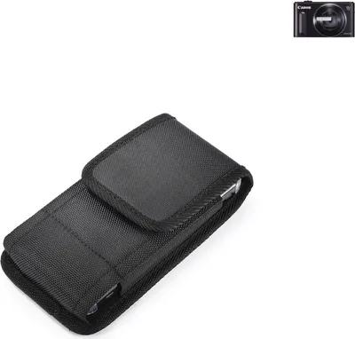Produktbild von Holster Gürteltasche kompatibel mit Canon PowerShot SX610 HS Holster Gürtel Tasche wasserabweisend Handy Hülle Schutz Hülle Outdoor schwarz