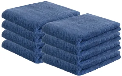 Produktbild von Set mit 8 weichen Handtüchern aus Baumwolle für Gäste, aus 100% Baumwolle