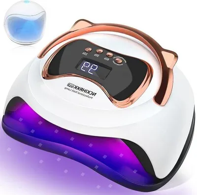 Productafbeelding van UV lamp nagels - Gelnagellamp LED - Nagels drogen - 180W met 4 timers - 235 cm - Wit