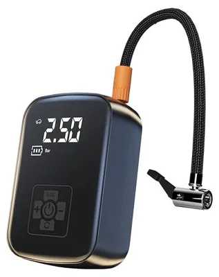Immagine prodotto di Mini compressore d'aria - Pompa per pneumatici elettrica - 12 V - 150 PSI - Per auto e moto - Senza batteria - Nero